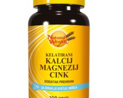 Natural Wealth Kelatirani Kalcijum Magnezijum Cink, 100 tableta