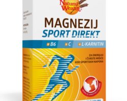 Natural Wealth Magnezijum Sport Direkt +B6 +C +L-karnitin, 20 vrećica