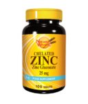 Natural Wealth Kelatirani cink 25 mg, 100 tableta