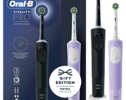 Oral-B Električna četkica Vitality PRO Black & Lilac Gift edition
