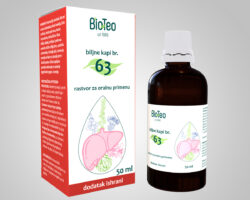 Bio-Teo Biljne kapi br. 63- za čišćenje jetre 50ml