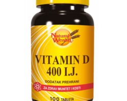 Natural Wealth Vitamin D 400 I.J., 100 tableta
