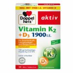Doppelherz aktiv Vitamin K2 + Vitamin D3 2000IU, 30 tableta